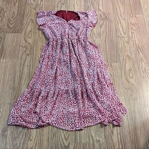 Floral Red Maxi Dress